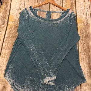 Like New Turquoise and acid-rinsed long sleeve